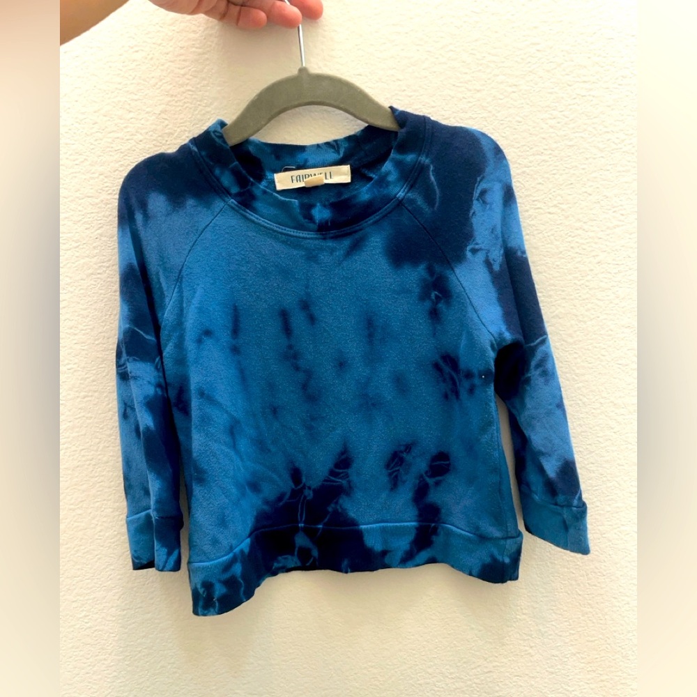 Fairwell kids Deep Blue Tie Dye Sweatshirt size 12-18 months